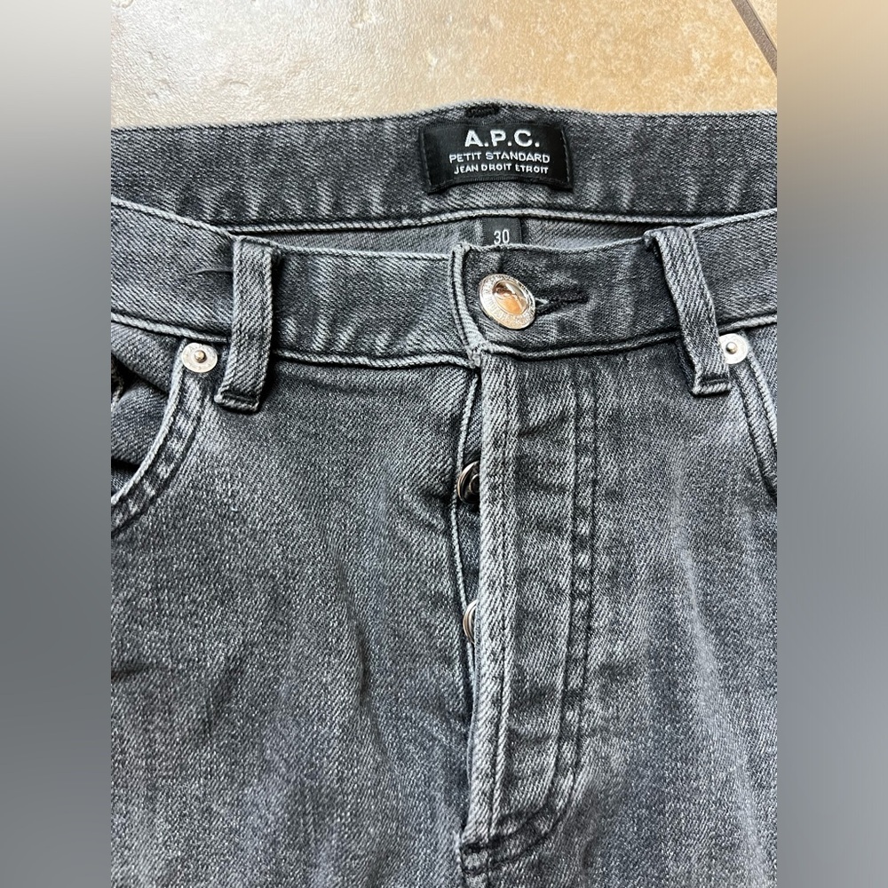 APC Petit Standard Jean Droit Etroit Mens Jeans Size 30 - Picture 3 of 8